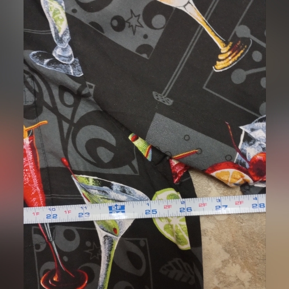 Vtg Paradise Found Cocktail Hour Drink Print Genuine Hawaiian Shirt Mens Large - Picture 4 of 9